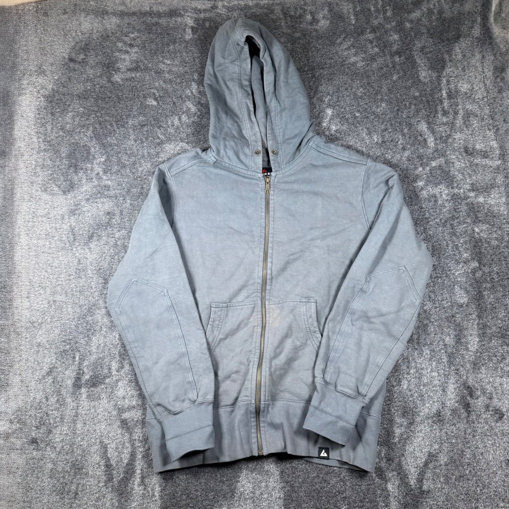 American Giant Classic Full Zip Hoodie Mens Large Gray Cotton Made in USA
